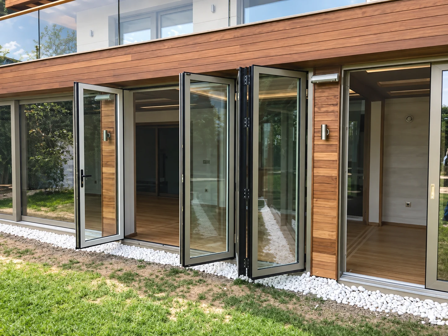 Folding door application on a project in Türkiye