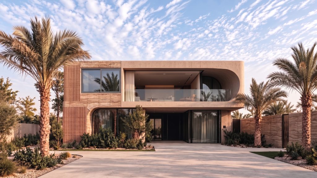 Modern residence featuring light-duty compression-sliding window and door openings