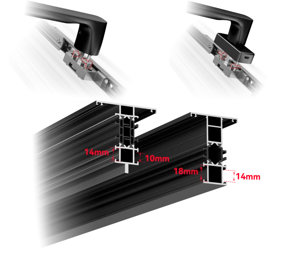 Two Handle Styles. One Coordinated System.
