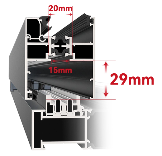 29 mm Double-Track Door